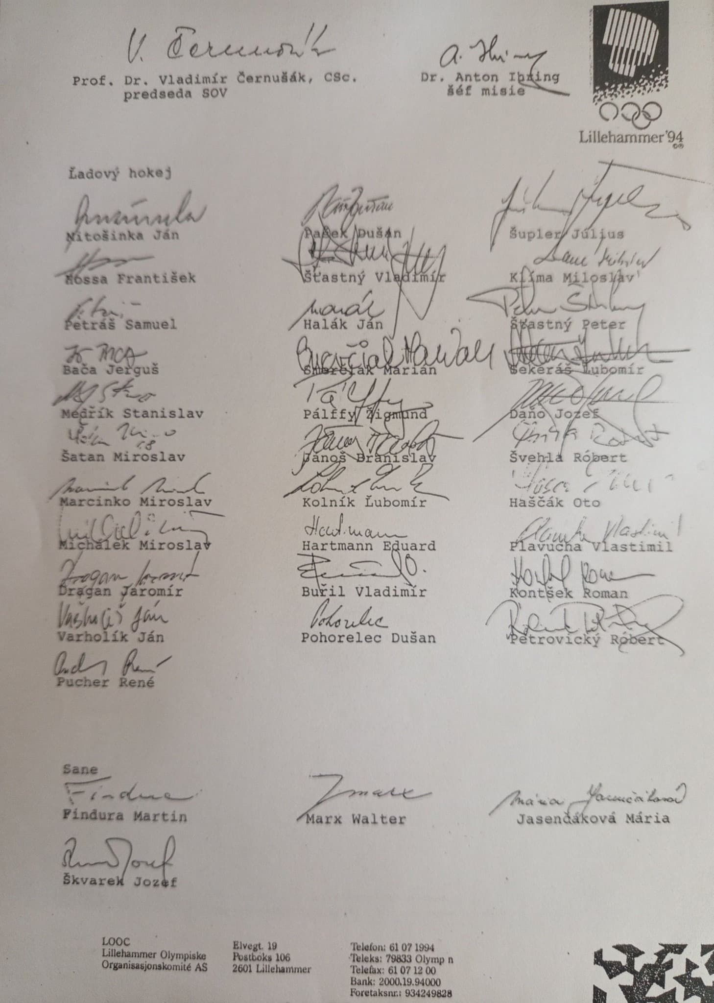 Slovensko na ZOH 1994 – Lillehammer (Nórsko)